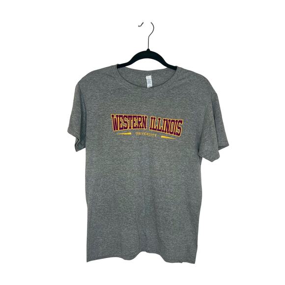 Western Illinois University Leathernecks WIU Unisex Gray T-Shirt Size Medium - Picture 3 of 7
